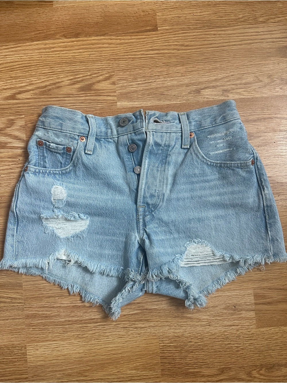 NWOT Levi's Light Blue 501 Shorts
